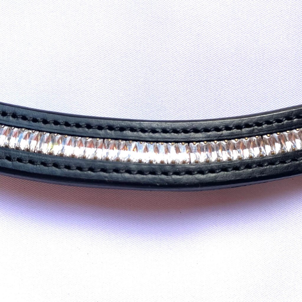square crystal brow band